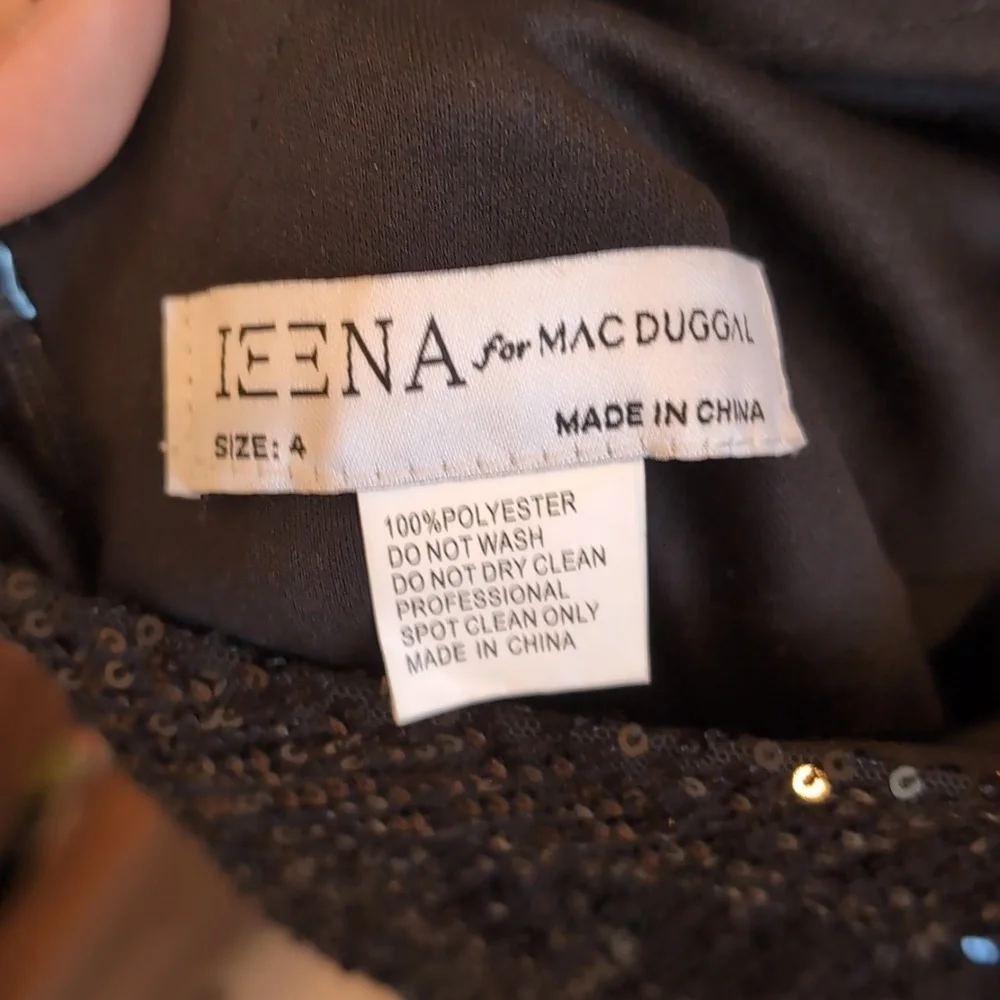 Sequined High Neck Rhinestone Mac Dugal size 4 style 26943 - Picture 7 of 8